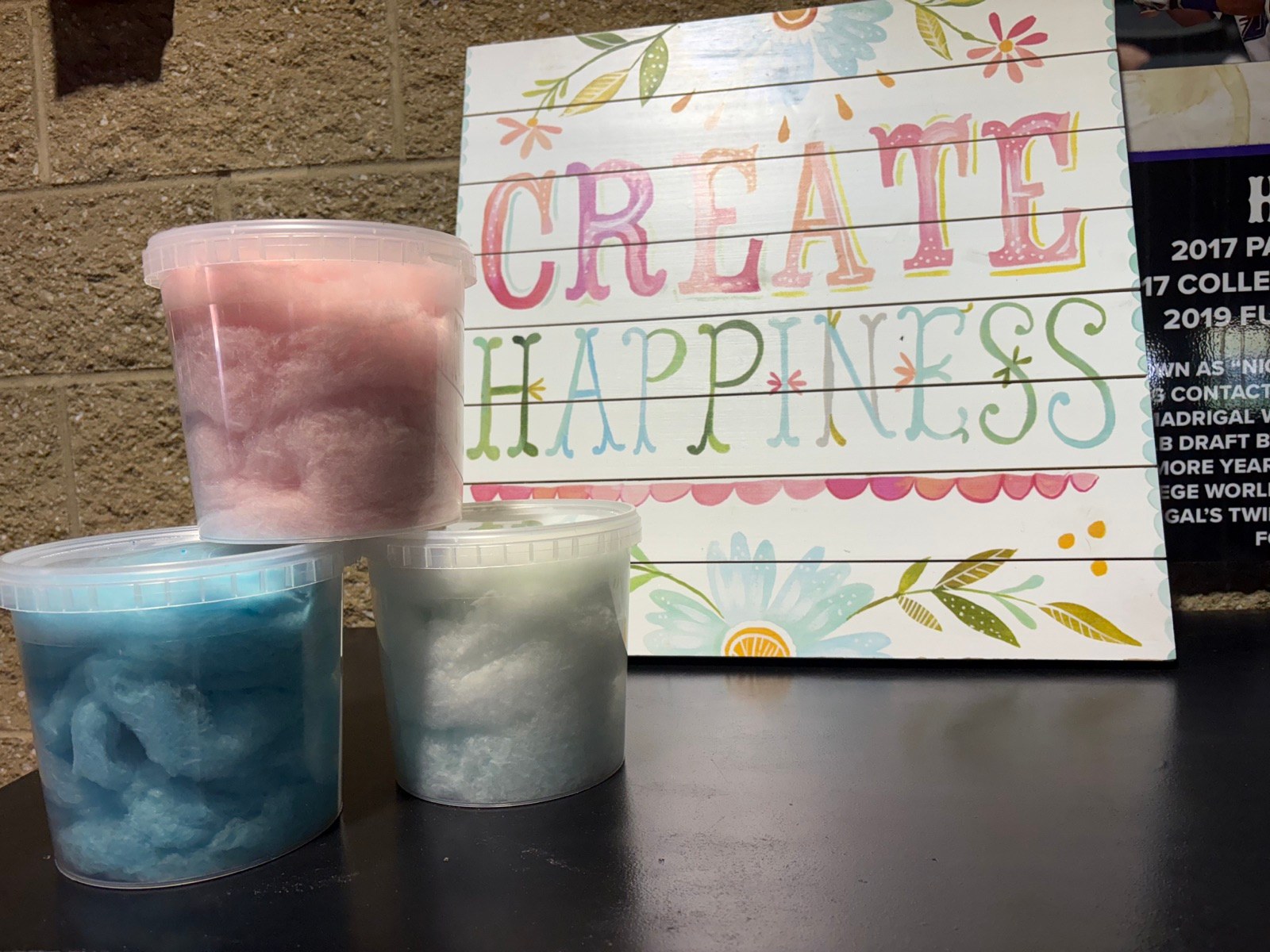 Colorful flavor ingredients ready for fresh Cotton Candy Dreams creations