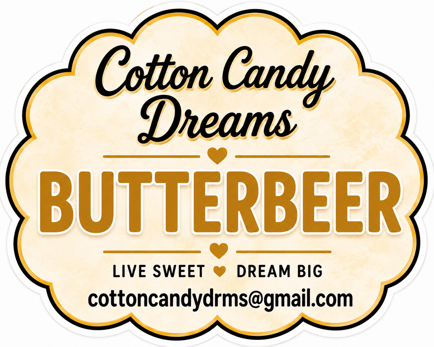 Butterbeer cotton candy