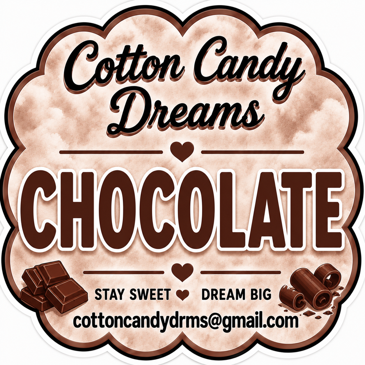 Chocolate cotton candy